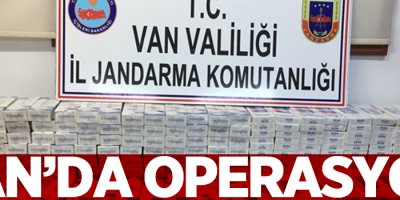 Van'da kaçak sigara operasyonu