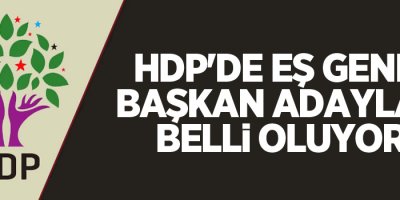 HDP'de eş genel başkan adayları belli oluyor