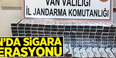 Van'da kaçak sigara operasyonu