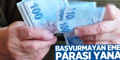 Başvurmayan emeklinin parası yanacak