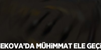 Yüksekova’da mühimmat ele geçirildi