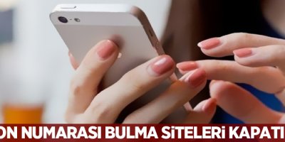 Telefon numarası bulma siteleri kapatılacak