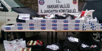 Çukurca'da kaçakçılık operasyonu