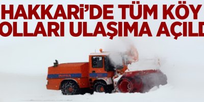 Hakkari’de tüm köy yolları ulaşıma açıldı