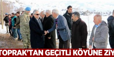 Vali Toprak'tan Geçitli köyüne ziyaret