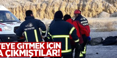 Taziyeye gitmek için yola çıkmıştılar!