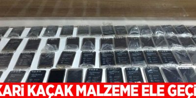 Hakkari kaçak malzeme ele geçirildi