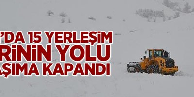 Van’da 15 yerleşim yerinin yolu ulaşıma kapandı