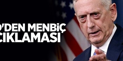 ABD'den Menbiç açıklaması
