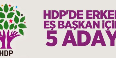 HDP'de erkek eş başkan için 5 aday