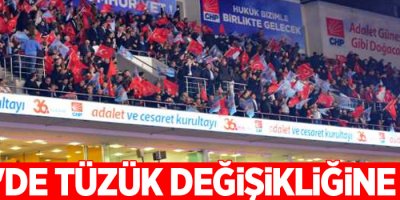 CHP'de tüzük değişikliğine ret