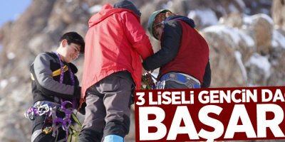 3 liseli gencin dağcılık başarısı