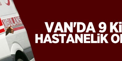 Van'da 9 kişi hastanelik oldu