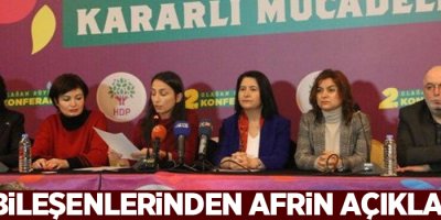 HDP bileşenlerinden Afrin açıklaması