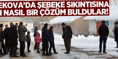 Yüksekova'da şebeke sıkıntısına bakın nasıl bir çözüm buldular!