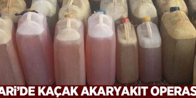 Hakkari'de akaryakıt operasyonu