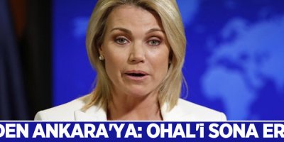 ABD'den Ankara'ya: OHAL'i sona erdirin