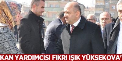 Başbakan Yardımcısı Fikri Işık Yüksekova'daydı