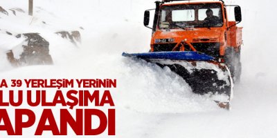 Van’da 39 yerleşim yerinin yolu kapandı