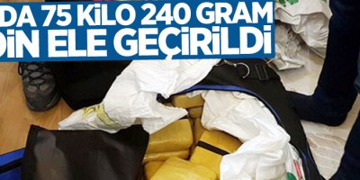 Van’da 75 kilo 240 gram eroin ele geçirildi