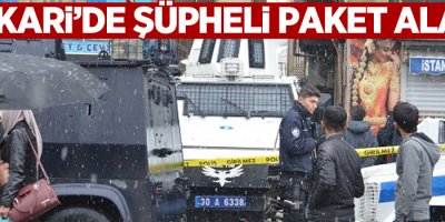 Hakkari'de şüpheli paket paniği