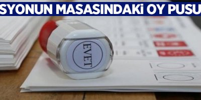 Komisyonun masasındaki oy pusulası!
