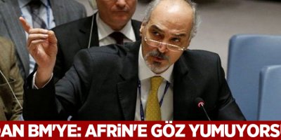 Şam'dan BM'ye: Afrin'e göz yumuyorsunuz!