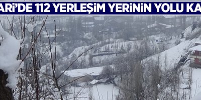 Hakkari’de 112 yerleşim yerinin yolu kapandı