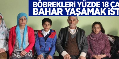 Böbrekleri yüzde 18 çalışan Bahar yaşamak istiyor