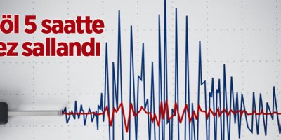 Bingöl 5 saatte 18 kez sallandı