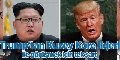 Trump'tan Kuzey Kore lideri ile görüşmek için tek şart