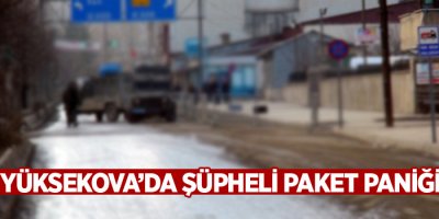 Yüksekova'da şüpheli paket paniği