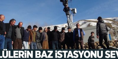 Köylülerin baz istasyonu sevinci