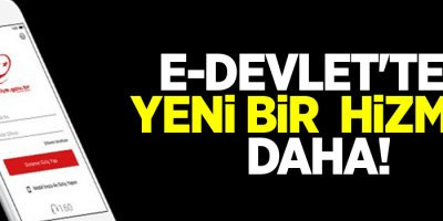 e-Devlet'ten yeni bir uygulama daha!