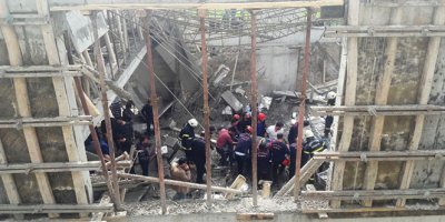 İnşaatta göçük: 1 ölü, 5 yaralı