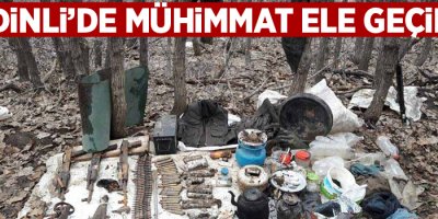 Şemdinli'de mühimmat ele geçirildi