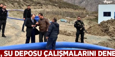 Epcim, su deposu çalışmalarını denetledi