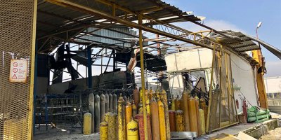 Gaz dolumu yapılan fabrikada patlama: Bir işçi yaralı