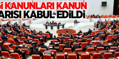 Vergi Kanunları Kanun Tasarısı kabul edildi