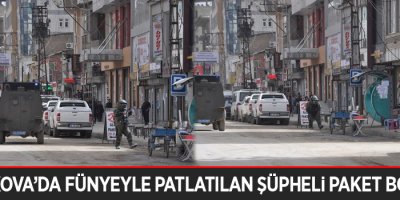 Yüksekova'da fünyeyle patlatılan şüpheli paket boş çıktı