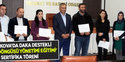 Yüksekova’da Daka Destekli ‘Proje Döngüsü Yönetimi Eğitimi' Sertifika Töreni