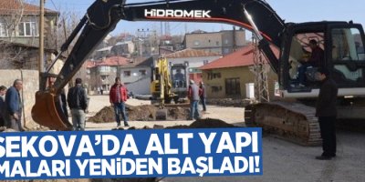 Yüksekova’da altyapı çalışması yeniden başladı