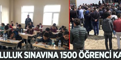 Bursluluk sınavına 1500 öğrenci katldı