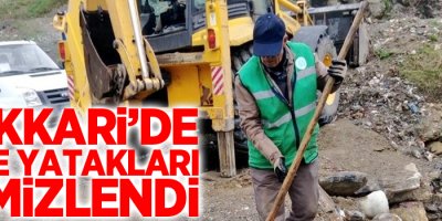 Hakkari’de dere yatakları temizlendi