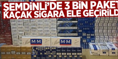 Şemdinli’de 3 bin paket kaçak sigara ele geçirildi