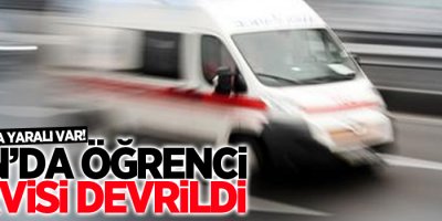 Van'da öğrenci servisi kaza yaptı! Çok sayıda yaralı var