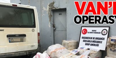Van'da kaçak sigara operasyonu