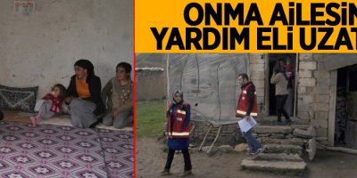 Onma ailesine yardım eli uzatıldı