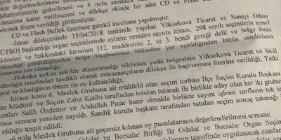 YÜTSO seçimlerine yapılan itiraz reddedildi