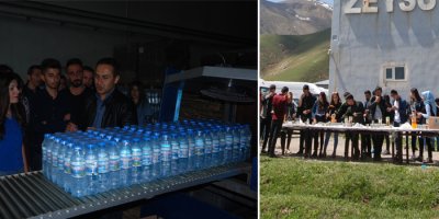 Öğrenciler Yüksekova' da ki fabrikaları gezdi